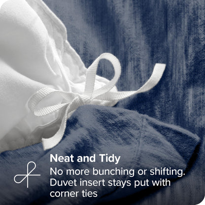 Bare Home Flannel Duvet Cover Set - Full/Queen - 100% Cotton, Velvety Soft Heavyweight Premium Flannel, Double Brushed