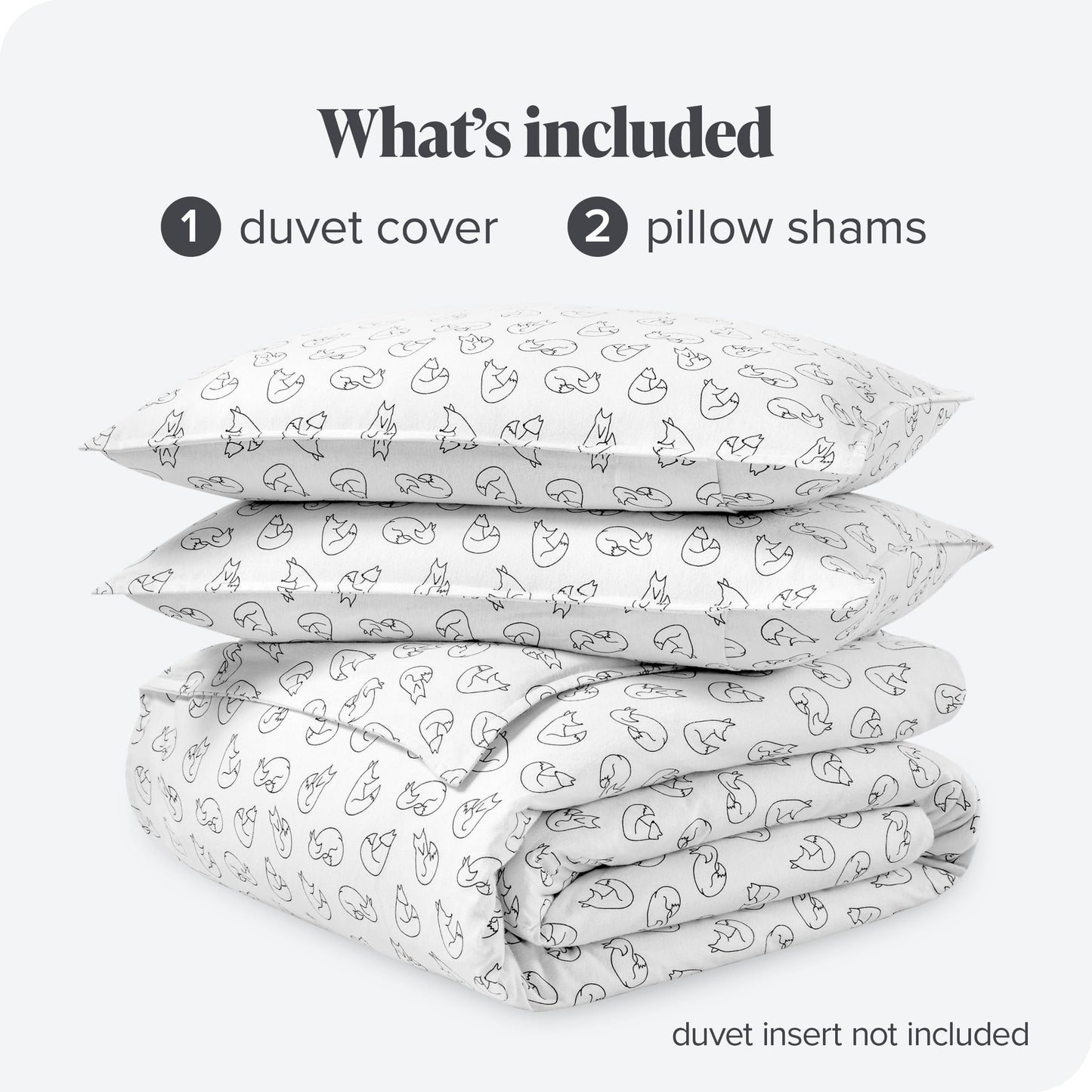 Bare Home Flannel Duvet Cover Set - Full/Queen - 100% Cotton, Velvety Soft Heavyweight Premium Flannel, Double Brushed