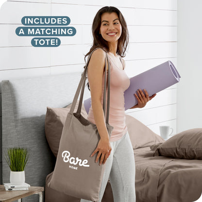 Bare Home Flannel Duvet Cover Set - Full/Queen - 100% Cotton, Velvety Soft Heavyweight Premium Flannel, Double Brushed