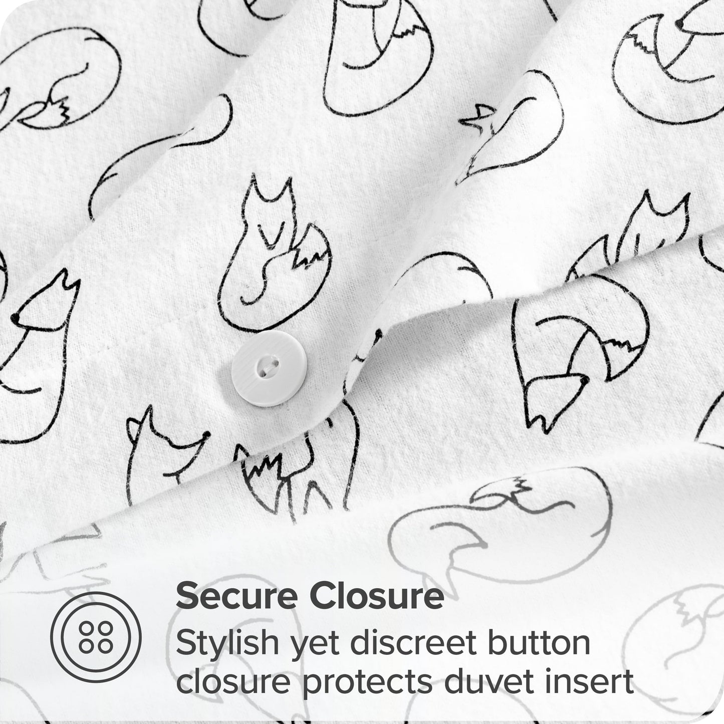 Bare Home Flannel Duvet Cover Set - Full/Queen - 100% Cotton, Velvety Soft Heavyweight Premium Flannel, Double Brushed