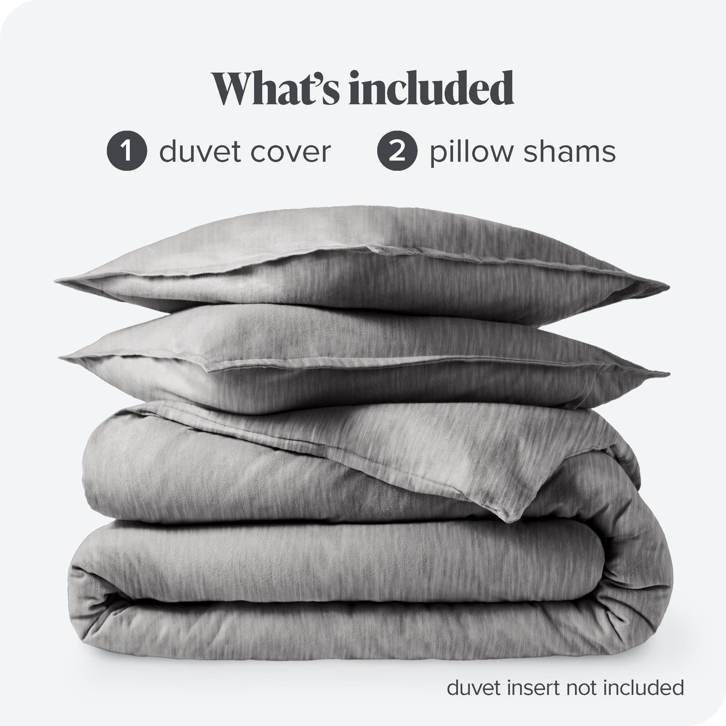 Bare Home Flannel Duvet Cover Set - Full/Queen - 100% Cotton, Velvety Soft Heavyweight Premium Flannel, Double Brushed