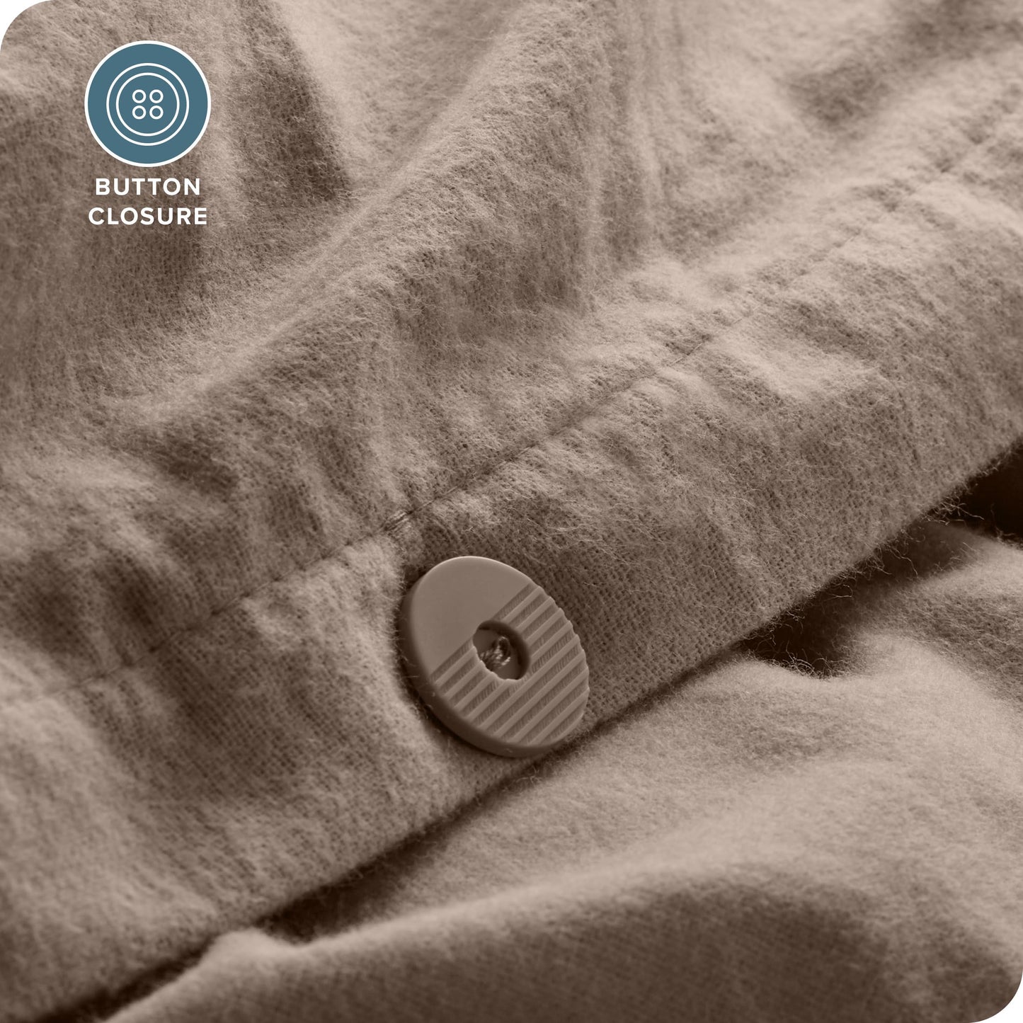 Bare Home Flannel Duvet Cover Set - Full/Queen - 100% Cotton, Velvety Soft Heavyweight Premium Flannel, Double Brushed