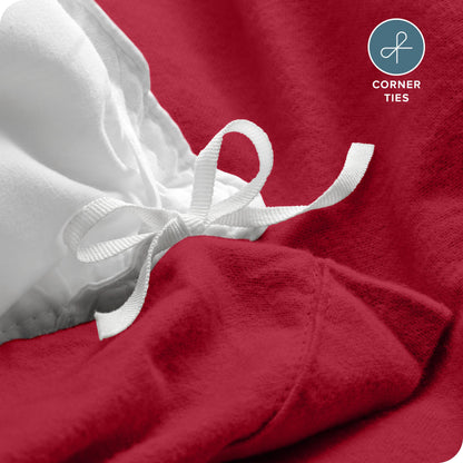 Bare Home Flannel Duvet Cover Set - Full/Queen - 100% Cotton, Velvety Soft Heavyweight Premium Flannel, Double Brushed