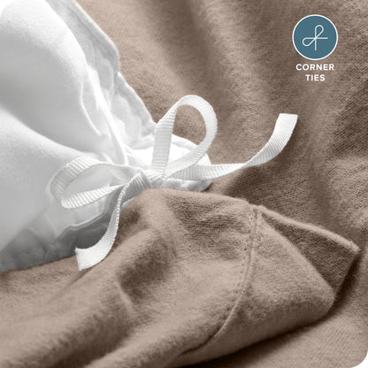 Bare Home Flannel Duvet Cover Set - Full/Queen - 100% Cotton, Velvety Soft Heavyweight Premium Flannel, Double Brushed