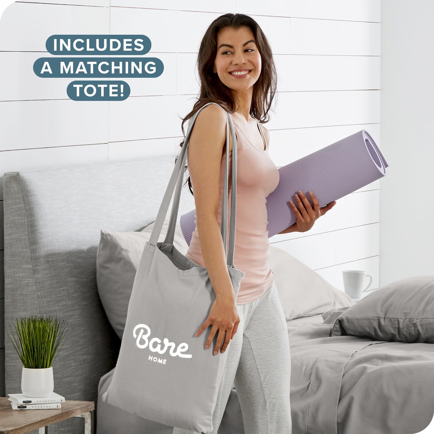 Bare Home Flannel Duvet Cover Set - Full/Queen - 100% Cotton, Velvety Soft Heavyweight Premium Flannel, Double Brushed