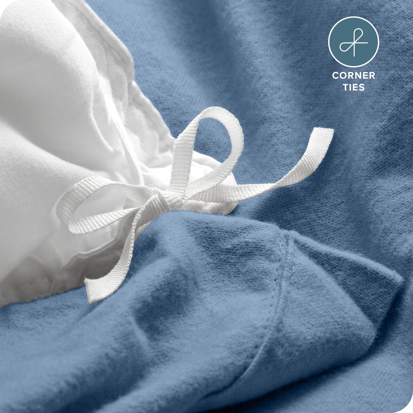 Bare Home Flannel Duvet Cover Set - Full/Queen - 100% Cotton, Velvety Soft Heavyweight Premium Flannel, Double Brushed