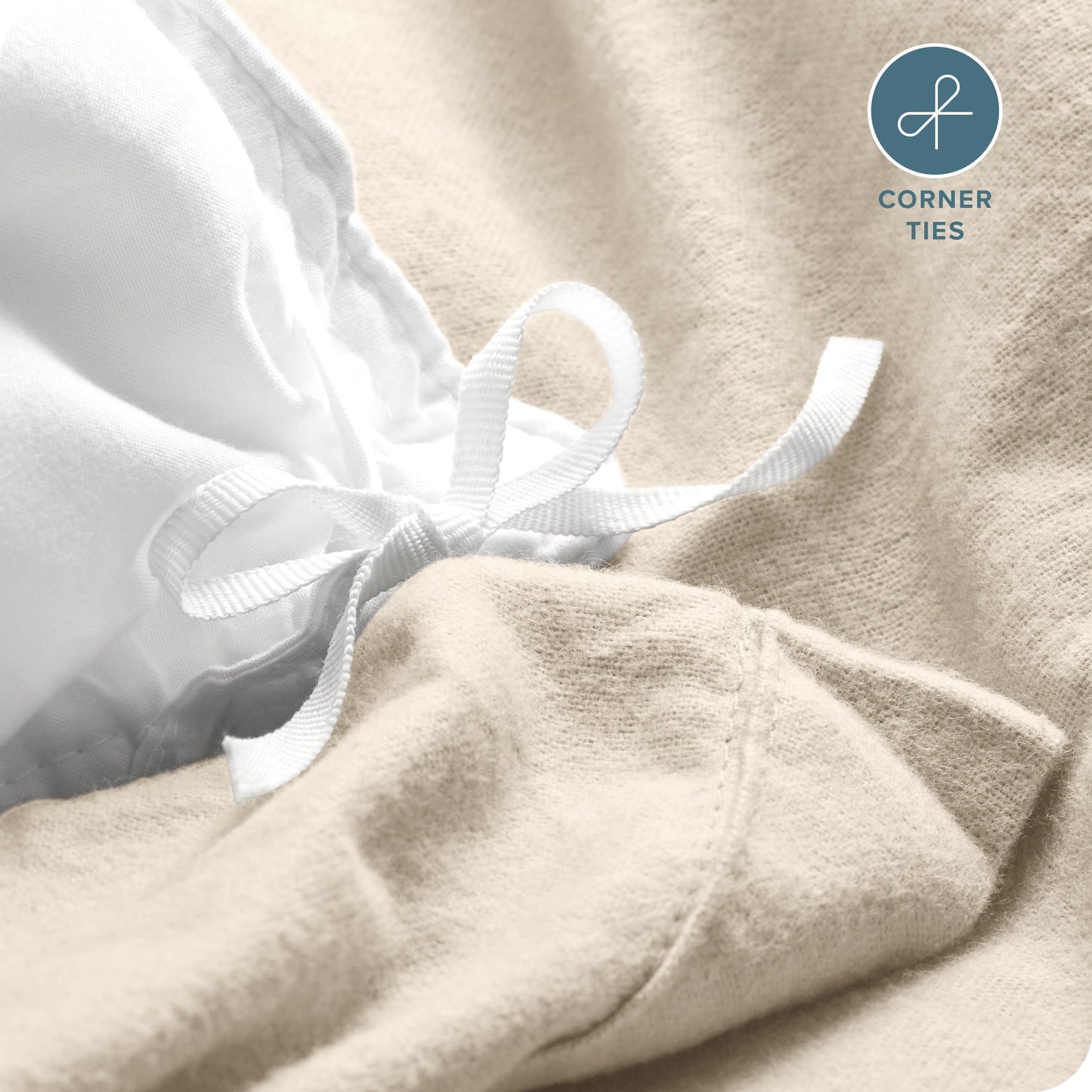 Bare Home Flannel Duvet Cover Set - Full/Queen - 100% Cotton, Velvety Soft Heavyweight Premium Flannel, Double Brushed