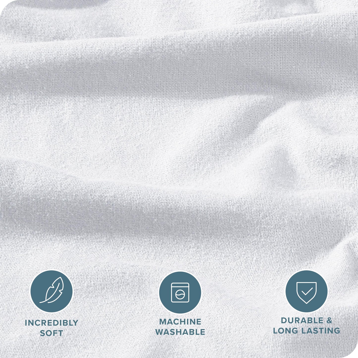 Bare Home Flannel Duvet Cover Set - Full/Queen - 100% Cotton, Velvety Soft Heavyweight Premium Flannel, Double Brushed