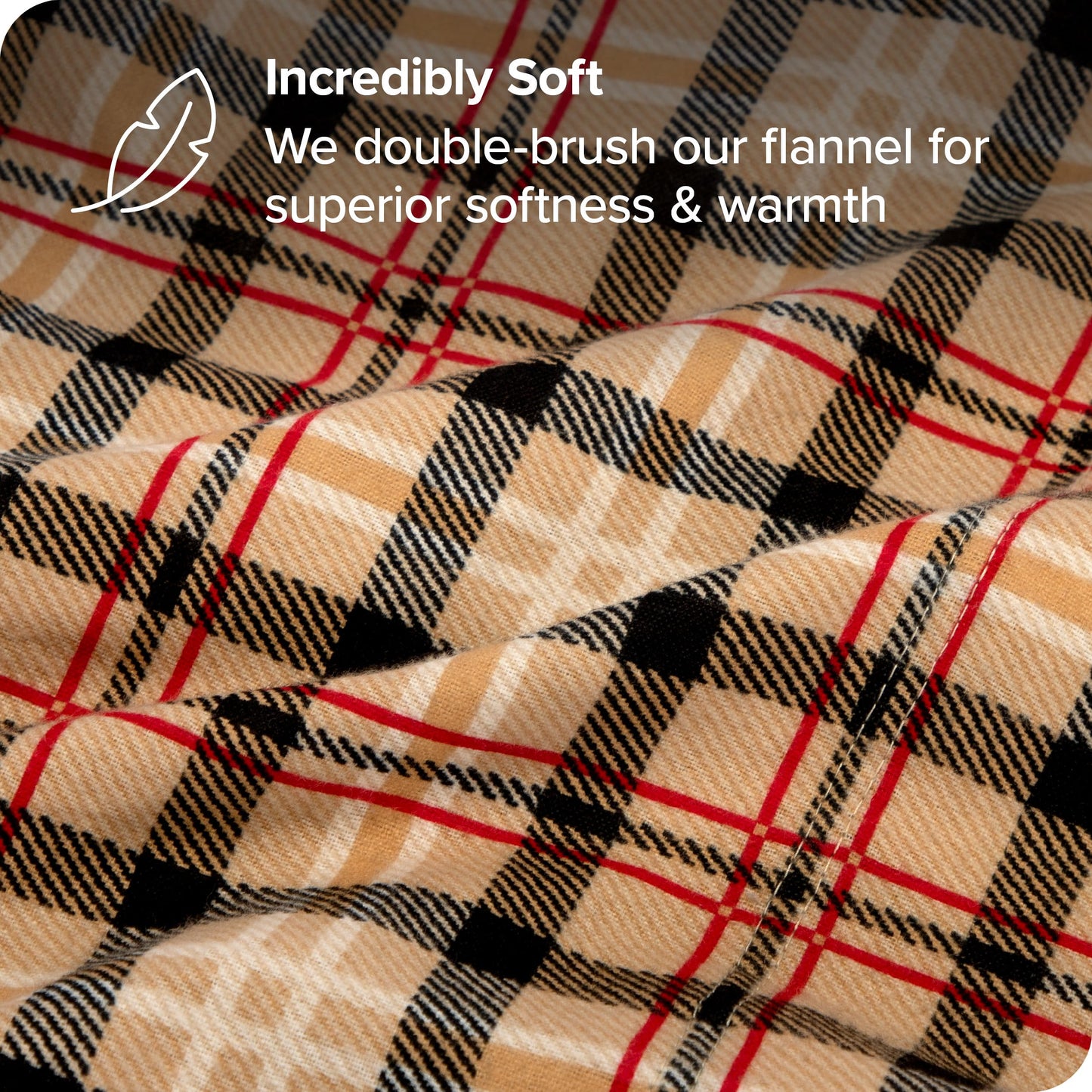 Bare Home Flannel Duvet Cover Set - Full/Queen - 100% Cotton, Velvety Soft Heavyweight Premium Flannel, Double Brushed