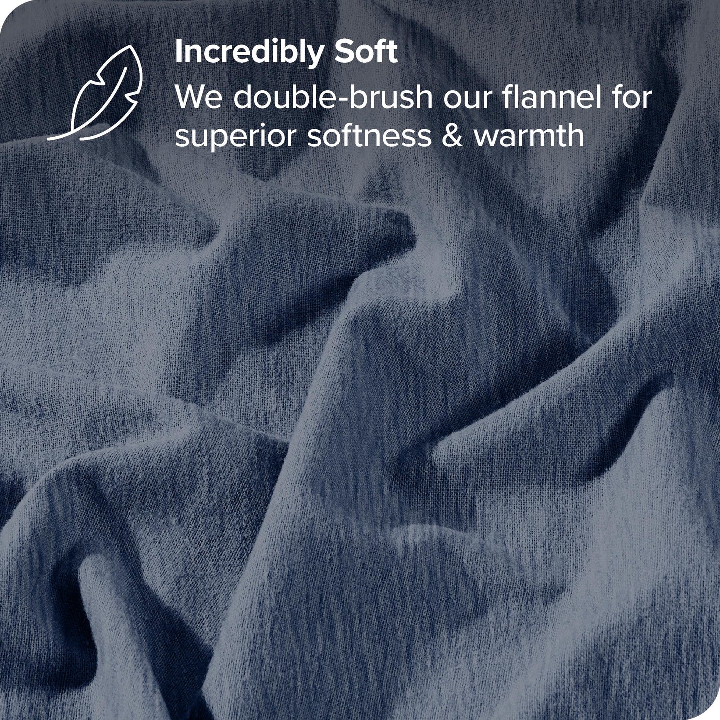 Bare Home Flannel Duvet Cover Set - Full/Queen - 100% Cotton, Velvety Soft Heavyweight Premium Flannel, Double Brushed